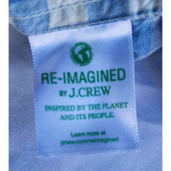 Mens J Crew Blue Button Down Slim Fit Shirt Medium - Picture 6 of 7